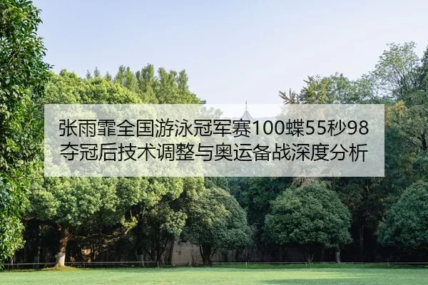 张雨霏全国游泳冠军赛100蝶55秒98夺冠后技术调整与奥运备战深度分析